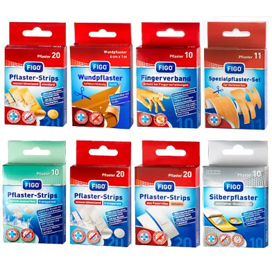 über 100 Wund Pflaster Finger Verband Pflaster wasserfest sensitiv Strips FIGO