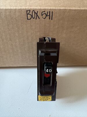 Wadsworth Circuit Breaker  40A, 1P  Type A40 Metal  Tabs  NNB