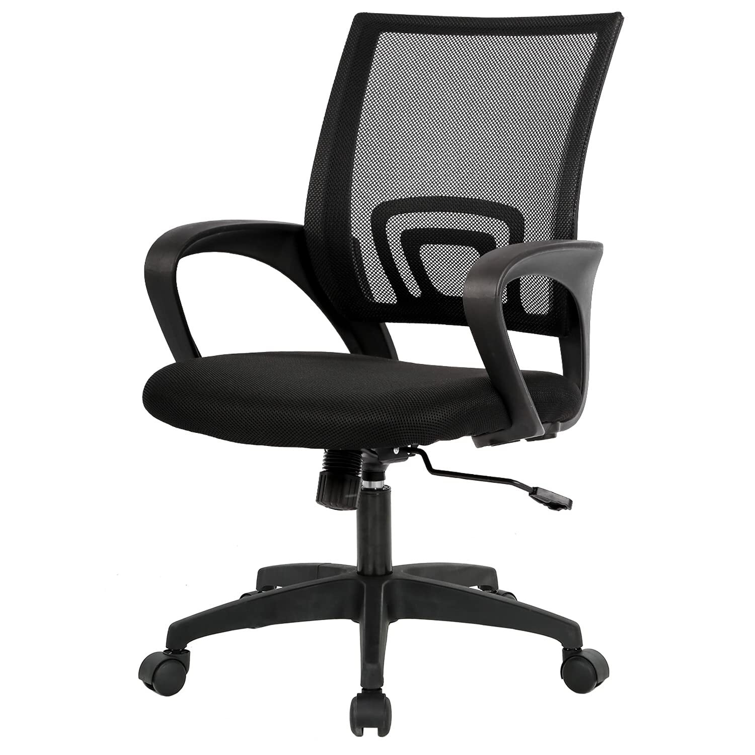 Ergonomic Mid-Back Mesh Office Chair with Lumbar Support for Home & Desk