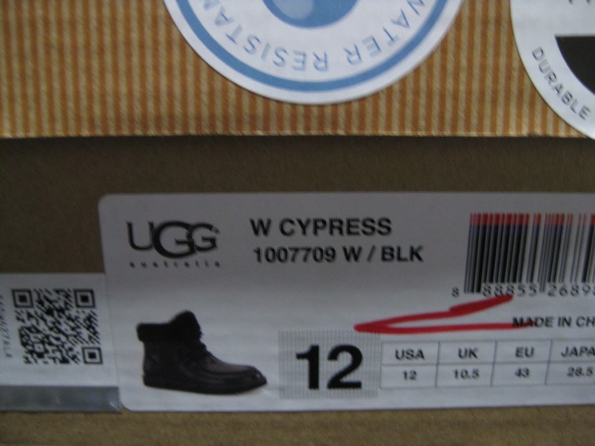 UGG CYPRESS WOMEN ANKLE BOOTS SUEDE BLACK US 12 /UK 10.5 /EU 43 | eBay