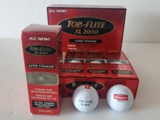 Top Flight Spalding XL 2000 Super Titanium Golf Balls NESTLE CARNATION Branded