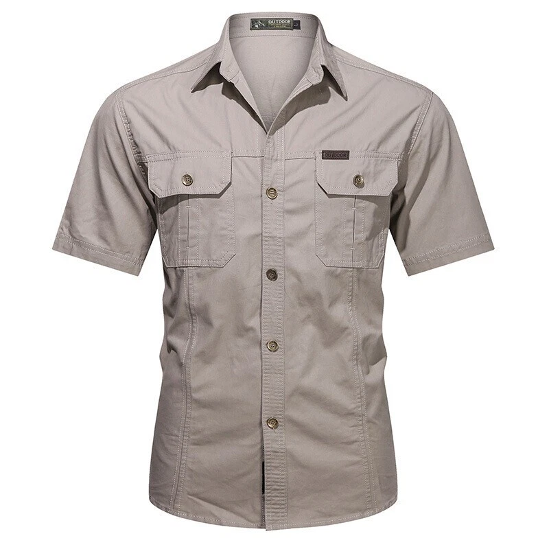 Mens Lapel Summer Military Army Tactical Shirt Outdoor Casual M-5XL Short Sleeve
Opens in a new wind