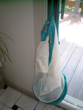 true vintage Swim Bag Mesh Drawstring Backpack Beach Backpack for Swimming LARGE