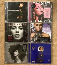 ALICIA KEYS ~ 6 CD LOT = BRAND NEW & SEALED = (see description for details)