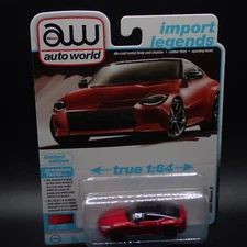2024 AUTO WORLD 2023 NISSAN Z IMPORT LEGENDS  REL 2 VS A NO 3 RED  1:64 CAR