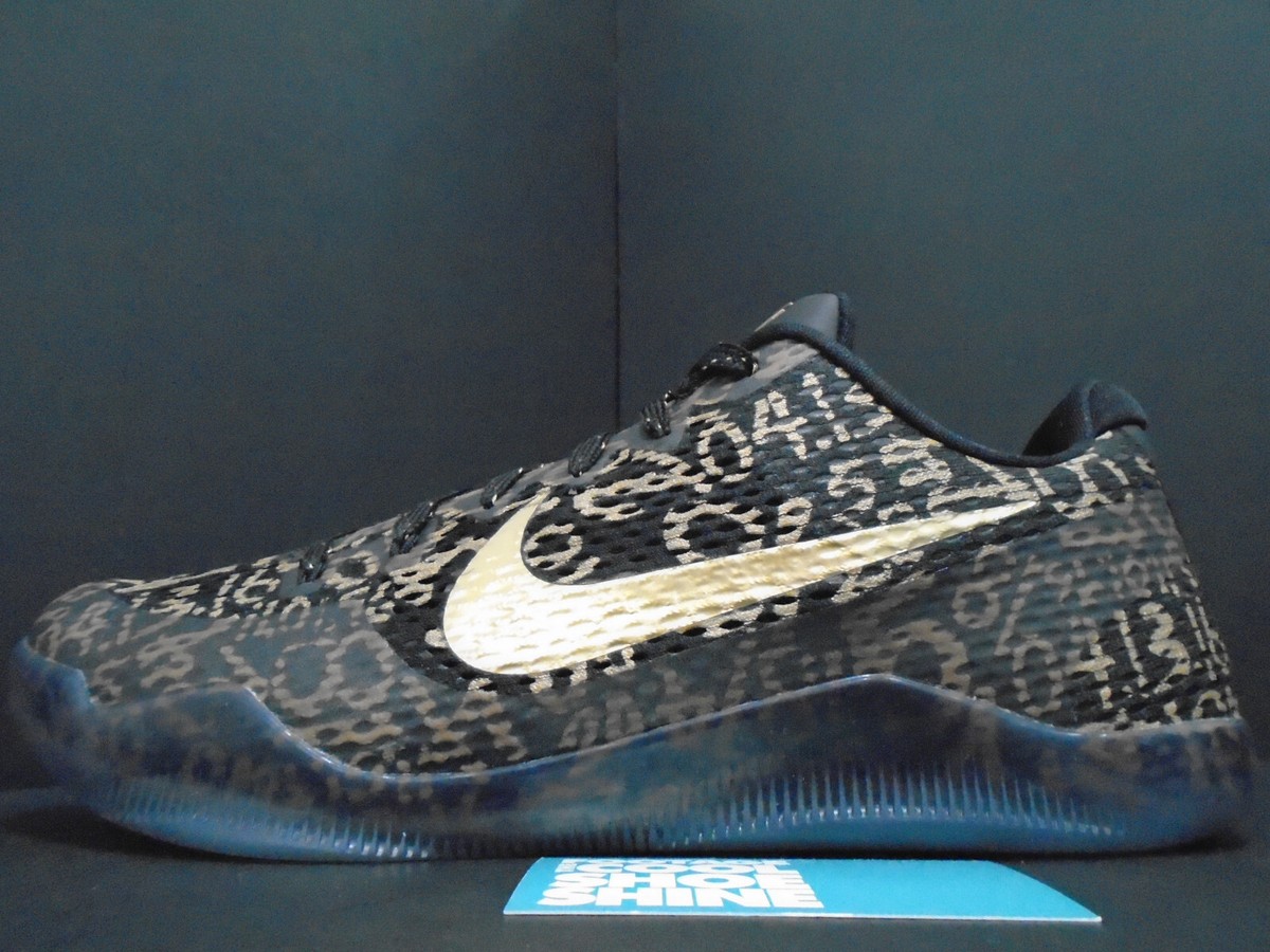 NIKE ZOOM KOBE XI 11 ELITE LOW ID MAMBA DAY BLACK GOLD PROTRO FTB