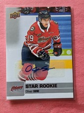 2019-20 UD CHL STAR ROOKIE SP AUTOGRAPHS-OLIVER SUNI-OSHAWA GENERALS