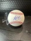 Autographed Baseball Matt Strahm