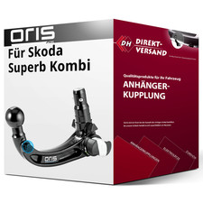 Für Skoda Superb Kombi III Typ 3V5 (Oris) Anhängerkupplung abnehmbar neu