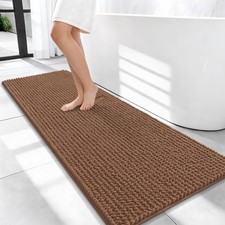 OLANLY Thick Bathroom Runner Rugs 47x20, Extra Soft 47" X 20", Mocha