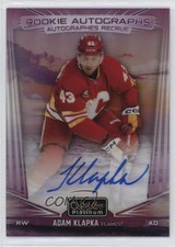 2024-25 O-Pee-Chee Platinum Rookie Auto Sunset Adam Klapka #R-KL Auto 07wm