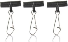 Dr.Fish Sinker Slides for Fishing, Weight 30 Pack, Black Duo-Lock Snap 