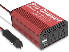 Pro Chaser 400W Power Inverters for Vehicles - DC 12v to 110v AC Car Red