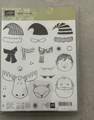 Stampin' Up! Jolly Friends Photopolymer Stempelset -21 festliche Figuren im Ruhestand