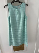Oasis Mint Green Mini Shift Dress Size 10