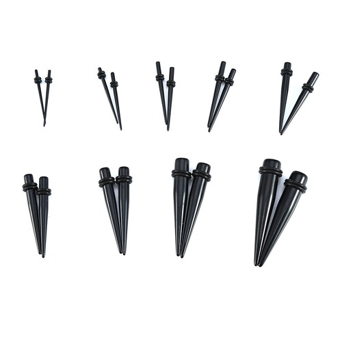 Modische Acryl Double O Ring Ohrlochstechen Taper Expander Stretching Kit 18 DON - Bild 3 von 8