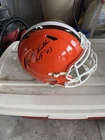 Joe Delamielleire signed Browns full-size Helmet. HOF 03.Schwartz Authenticated.