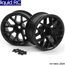 HPI 160400 RTR Wheel 26mm Black 6mm Offset Pair Sport 3