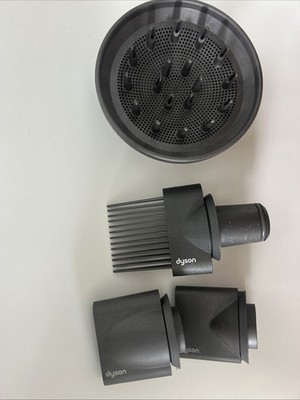 dyson supersonic hair dryer attachments: Wide-tooth comb, Diffuser, Concentrator