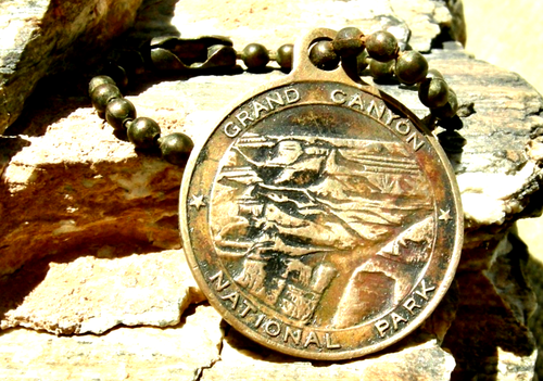 1920s near WILLIAMS, ARIZONA "GRAND CANYON NATIONAL PARK" PICTORIAL SOUVENIR FOB - Picture 7 of 12