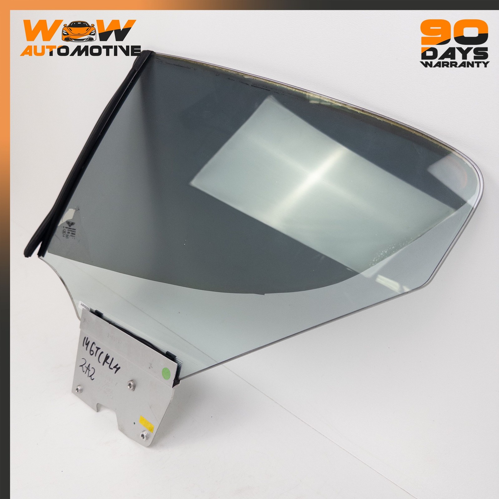 12-17 BENTLEY CONTINENTAL GT COUPE REAR LEFT DRIVER SIDE QUARTER WINDOW GLASS OE