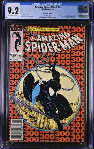 Amazing Spider-Man #300 CGC 9.2 Newsstand Incredible Book! 1st App of Venom 1988