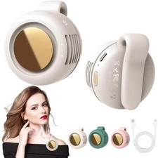 Portable Silent Mini Bladeless Electric Fan, Small Fan Clip on Shirt Waist Mini