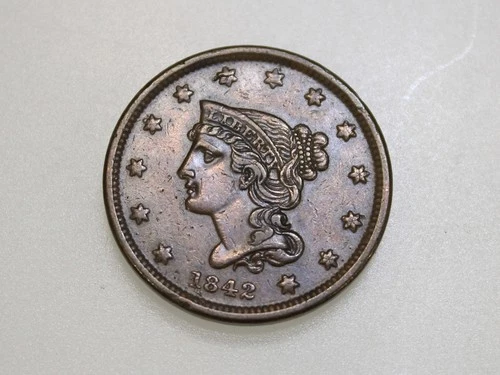 1842-P Large Cent — photo from the most recent tracked eBay sale