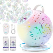 Bubble Machine for Toddlers Kids  Pets with Remote Control  Automatic Rotation
