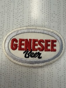 Genesee Beer Oval Patch Silver Border