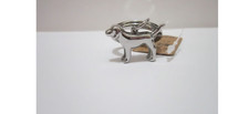 BNIP VICTORIA'S SECRET PINK SILVER DOG CHARM KEY RING