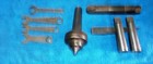 Metal lathe tool lot, MT2 to MT4 Reducer, Live center, Jacobs Chuck 3/8" — photo 2