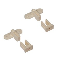 2 x Dummy Drawer Front Connector Permafix Block 245.16.410 of Hafele