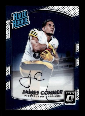 2017 Donruss Optic #172 James Conner Rated Rookies Autographs #/150