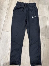 Boys Black Nike Track Suit Pants Therma-Fit - Your Size L