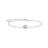 Thomas Sabo Armband Damen WeißE Zirkonia Halo Circle Silber SCA150001