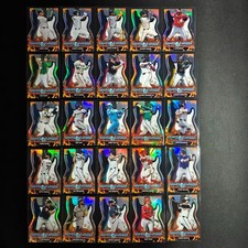 🔌IU 2026 BOWMAN CHROME POWER CHORD DIE-CUT REFRACTOR FULL SET #PC 1-25 LOT25