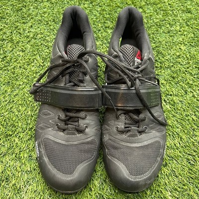 Reebok CrossFit Lifter Plus 2.0 Black Mens Size 10.5 Weightlifting Shoes V72382