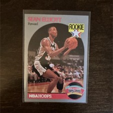 NBA Hoops 1990-91 Rookie Sean Elliott #267 San Antonio Spurs Basketball Card
