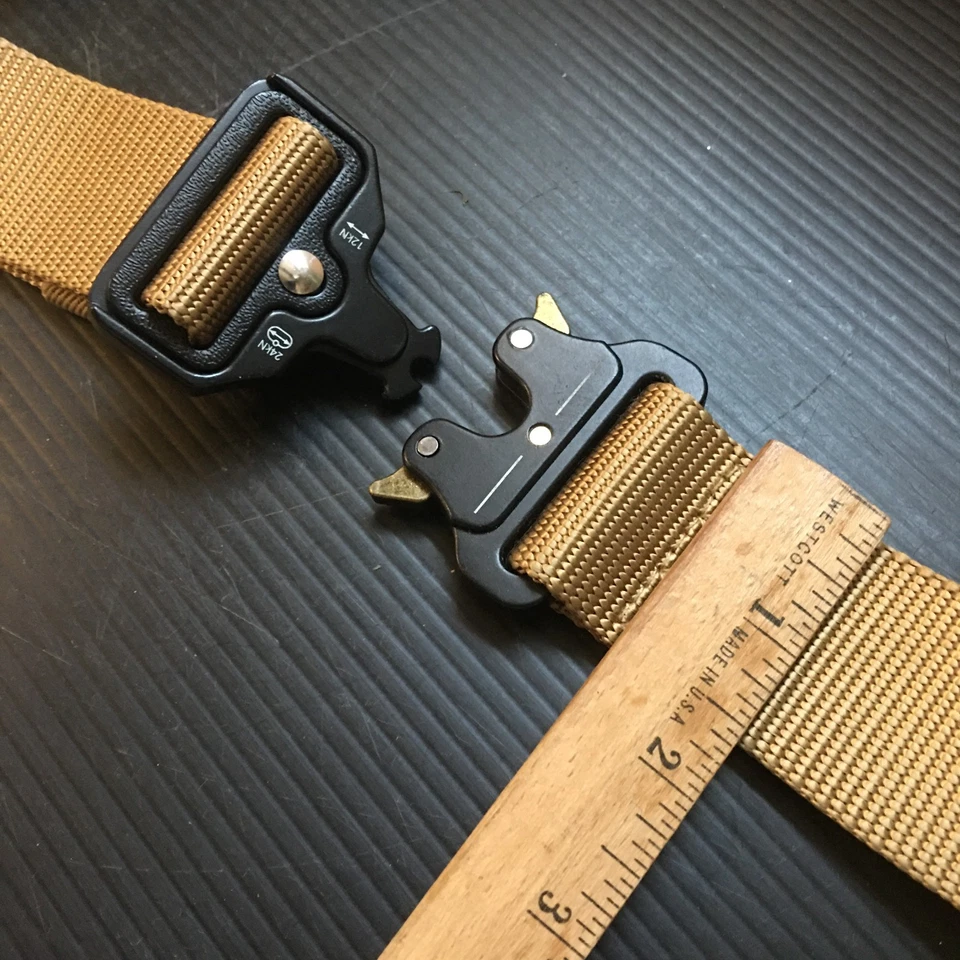 Holster Mounting Platform & Tan Tactical Belt w/ Quick Locking Cobra Buckle - Image 4 of 4