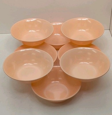 8 Vintage Texas Ware 5.5'' Bowls A2 Melamine PEACH Unused? FREE SHIPPING