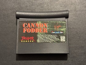Atari Jaguar Cannon Fodder Cartridge & Box Authentic Tested & Works!