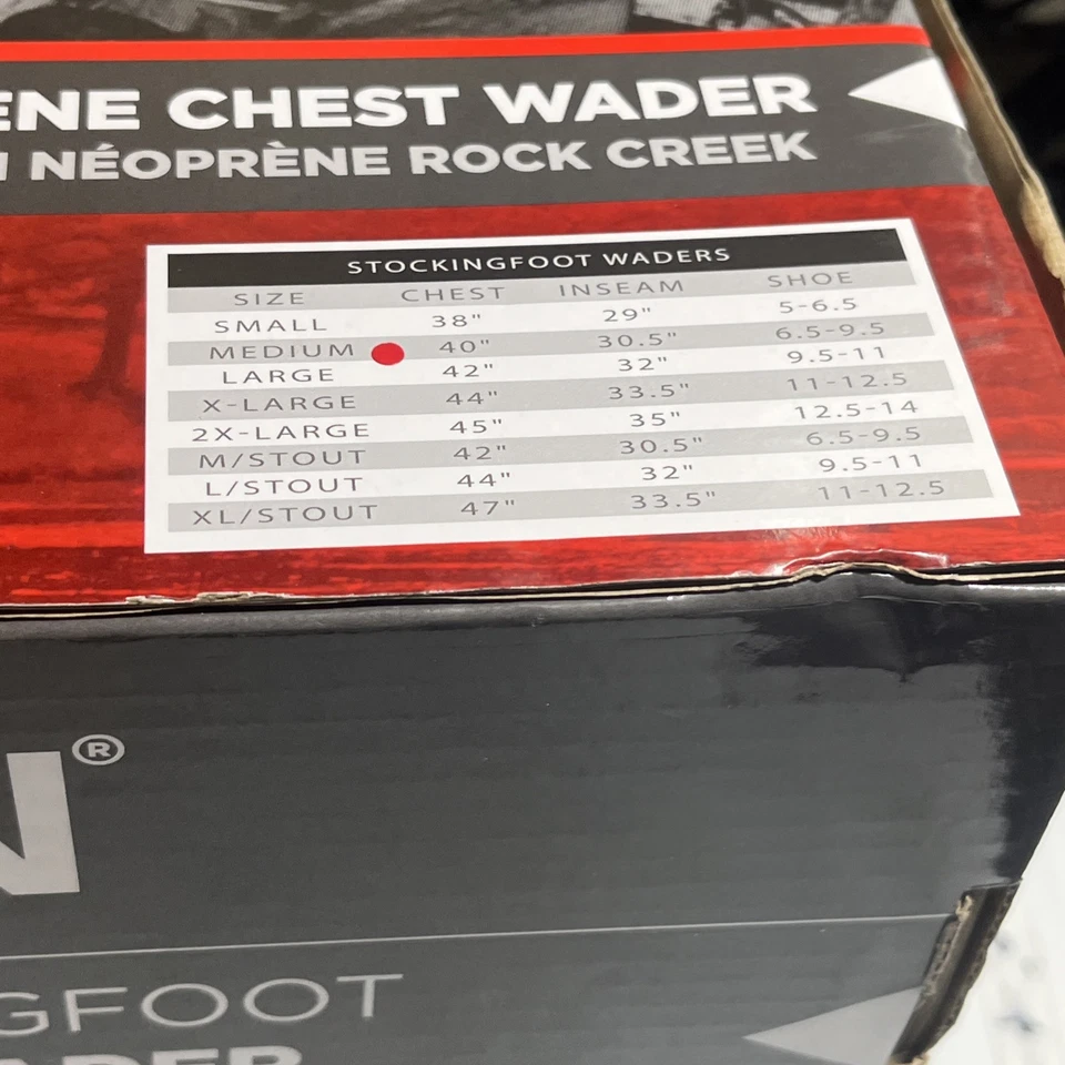 Allen Company Rock Creek Stockingfoot Neoprene Chest Waders (Brown, Medium) - Image 4 of 4