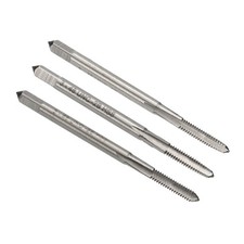 3-teiliger Gewindebohrer-Satz #3-48 UNC f&uuml;r Taper/Plug/Bottom aus 9CrSi-Stahl