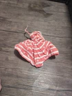 TLC Vintage BARBIE  BUSY MORNING #956 Coral Stripe Sun Dress  1963 Dress ONLY