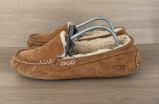 UGG women's Ansley Chestnut suede shearling slippers Size 9 3312