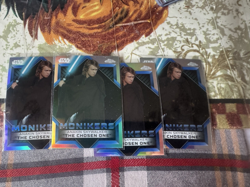 Topps Chrome Star Wars Anakin Skywalker Monikers "The Chosen One" Lot 4