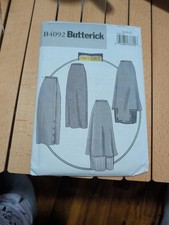 Butterick Basque Semi-Fitted Skirt 3 Styles Pattern B4092 WMS SZ 18-22