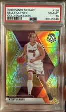 2019-20 Panini Mosaic Kelly Olynyk #180 Gold Snakeskin Prizm /8