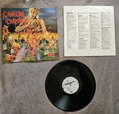 Cannibal Corpse 12''Vinyl Album, Originale Erstpressung, 1990 Eaten  Back To Life